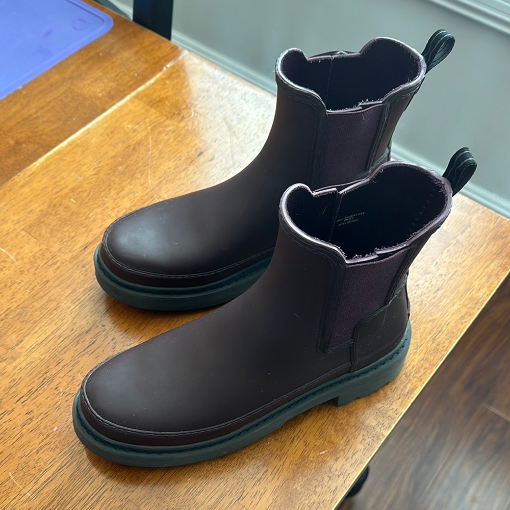 Chelsea hunter/free people rain boots